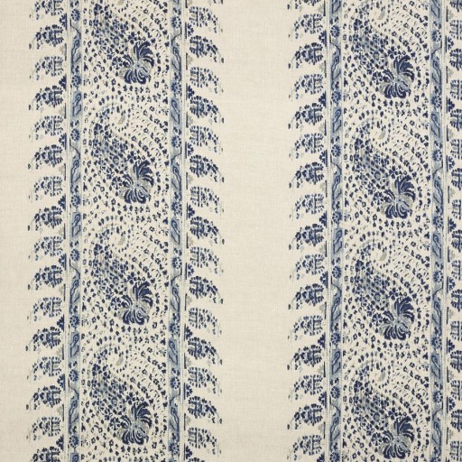 Ткань с синими узорами F4664-03