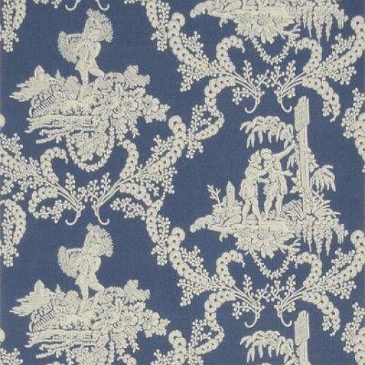 Обои Stroheim Charles Faudree Wallcovering Hamlet's Toile Blue