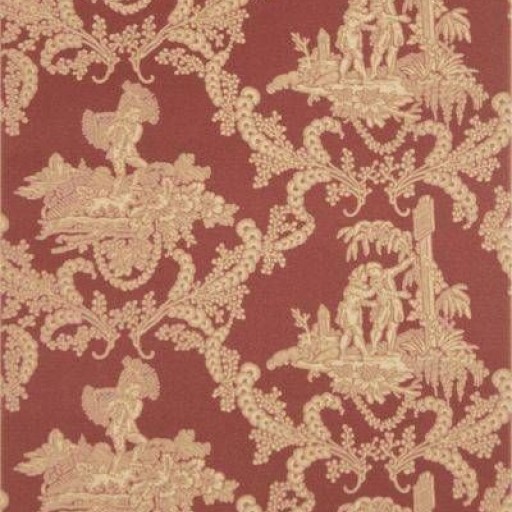 Обои Stroheim Charles Faudree Wallcovering Hamlet's Toile Red