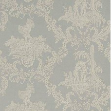 Обои Stroheim Charles Faudree Wallcovering Hamlet's Toile Silver Sage