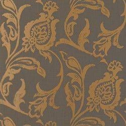 Обои Thibaut Filigree T2010 Madrid Metallic on Brown