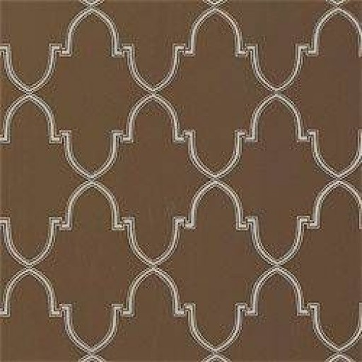 Обои Thibaut Filigree T2030 Julian Metallic on Brown