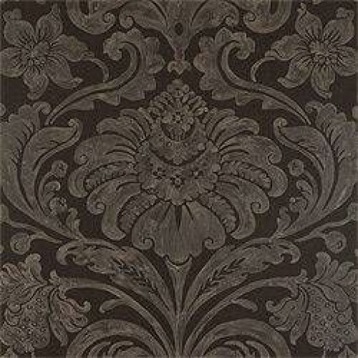 Обои Thibaut Filigree T2057 Maison damask Metallic on Black