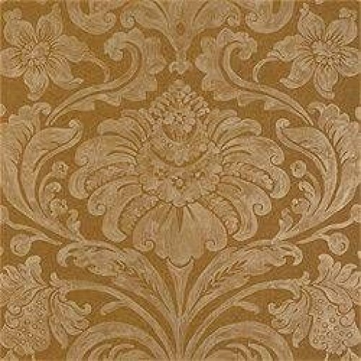 Обои Thibaut Filigree T2075 Maison damask Metallic on Tobacco