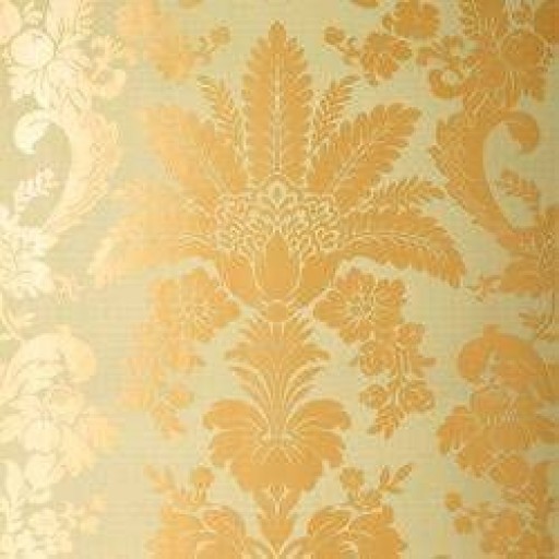 Обои Thibaut River Road T3847 Addison Damask Metallic on Sage