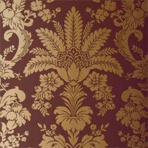 Обои Thibaut River Road T3848 Addison Damask Metallic on Brown