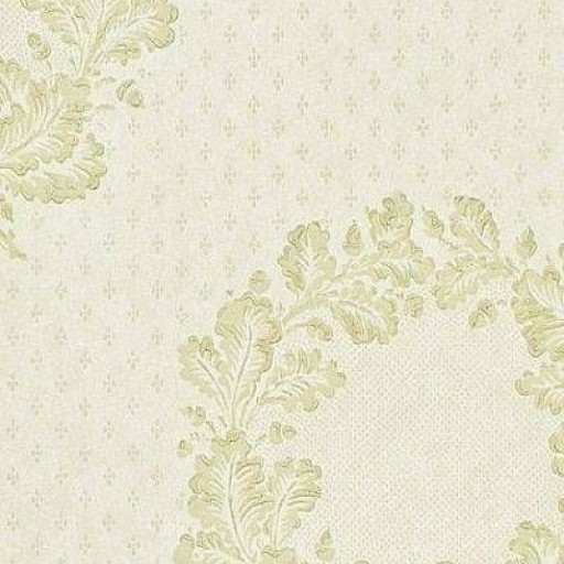 Обои Zoffany Classic Damask Wallpaper CDW05016 New Oak Garland Pale Green