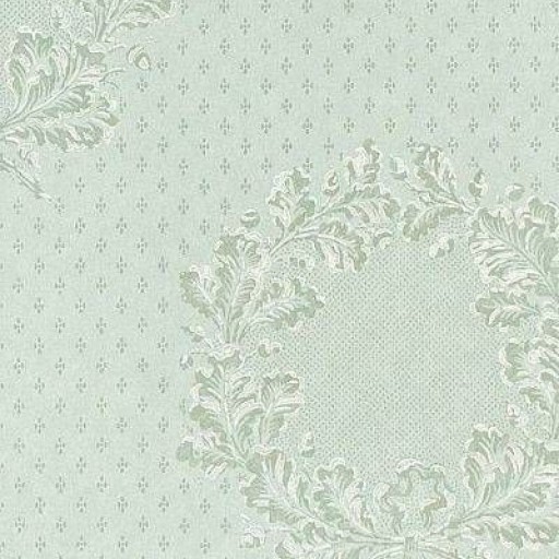 Обои Zoffany Classic Damask Wallpaper CDW05017 New Oak Garland Duck Egg