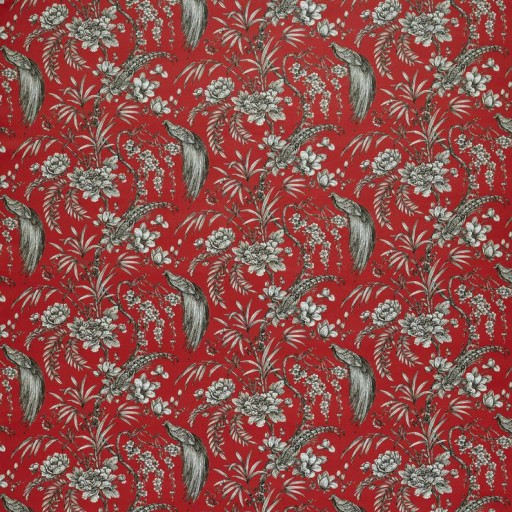 Ткань Ashley Wilde fabric Botanist-Crimson