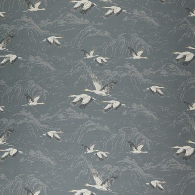 Ткань Laura Ashley fabric Animalia-Steel