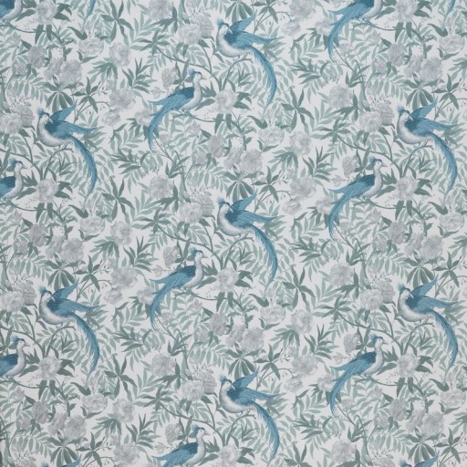 Ткань Laura Ashley fabric Osterley Birds-Seaspray