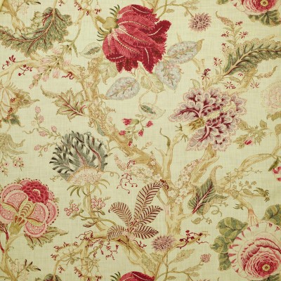Ткань 1354104/Arbre De Vie/Red Clarence House fabric