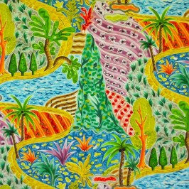 Ткань Clarence House fabric 1391101/OD Havana/Large
