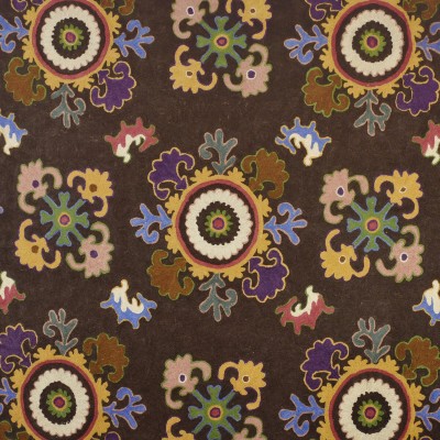 Ткань Clarence House fabric 1832602/Bukhara Crewel/Brown