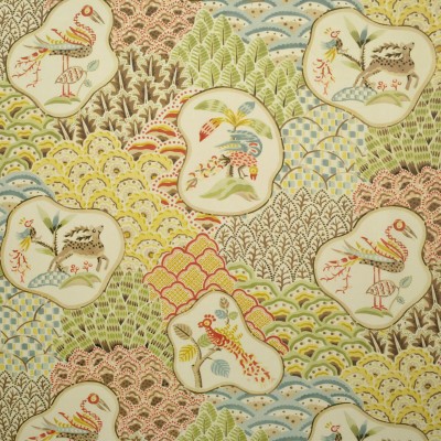 Ткань 1843901/Shere Khan/Multi-Color Clarence House fabric