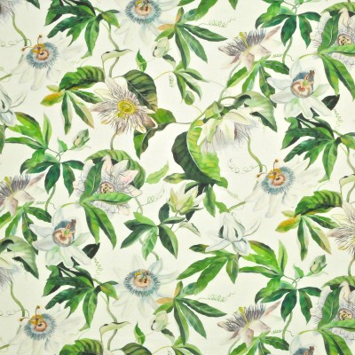 Ткань Clarence House fabric 1880201/Passion Flower/Light Blue