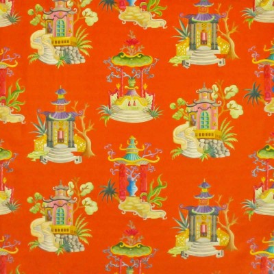 Ткань 1881203/Pagode Enchante/Orange / Spice Clarence House fabric