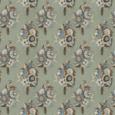 Ткань 2482705/Cartagena/Blue, Brown, Aqua / Teal Clarence House fabric