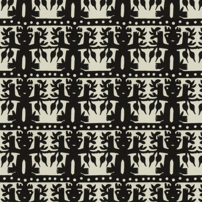 Ткань Clarence House fabric 2484301/Kukulkan/Black