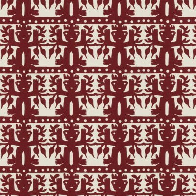 Ткань Clarence House fabric 2484302/Kukulkan/Red