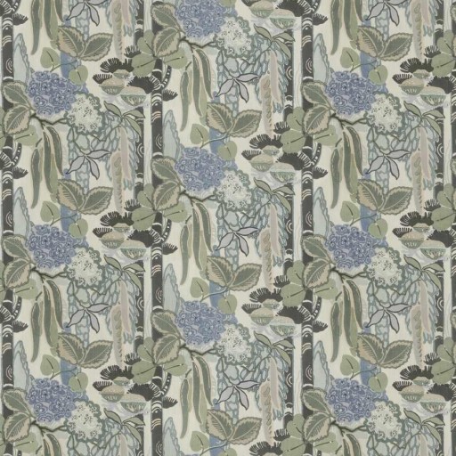 Ткань Clarence House fabric 4127502/Akasaka Hand Block/Blue, Green, Aqua / Teal