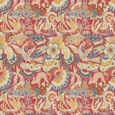 Ткань 4228002/Les Chimeres Print/Blue, Pink Clarence House fabric