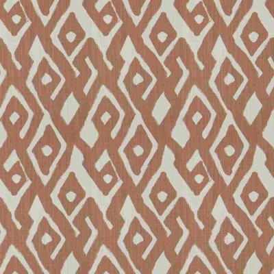 Ткань Fabricut fabric Kuba Maze Coral Clay