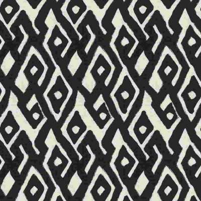 Ткань Kuba Maze Black Fabricut fabric