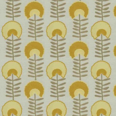 Ткань Hopps Floral Amber Gold Fabricut fabric
