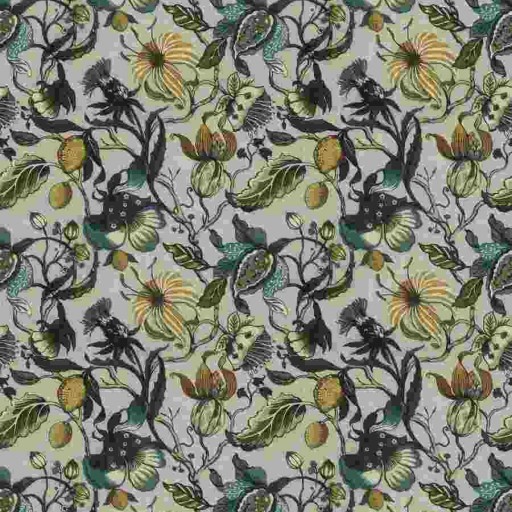Ткань Euphorbia Teal Sky Fabricut fabric