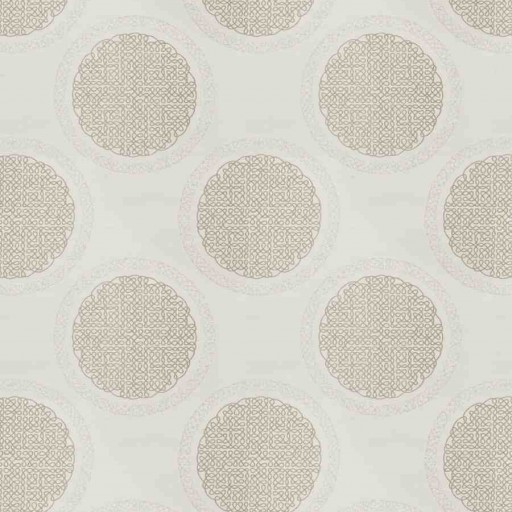 Ткань Fabricut fabric Norva Medallion Linen Shimmer