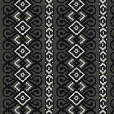 Ткань Gibraltar Stripe Black & White Fabricut fabric