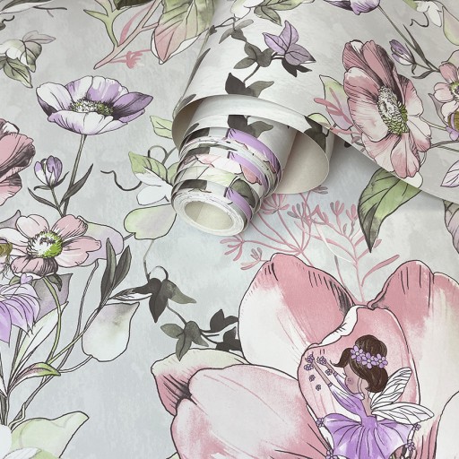 Обои для стен 13212 Floral Fairies Grey 