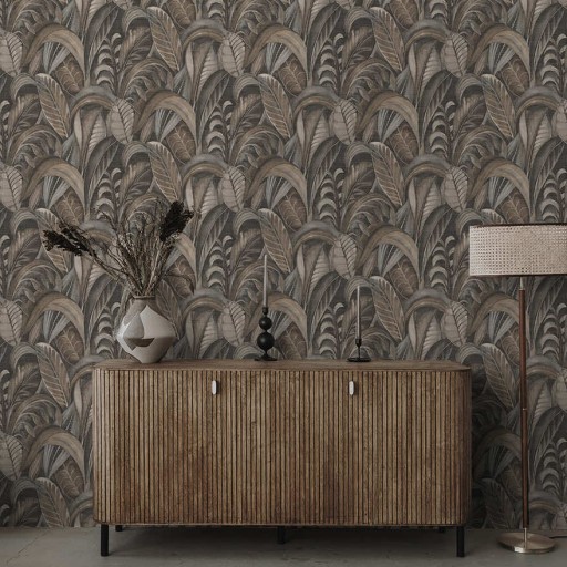 Обои для стен 65942 Raffia Charcoal 