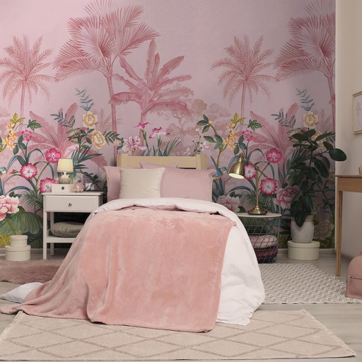 Фотообои Holden Decor Dream Catcher 99383 Palm Tree Paradise Blush 