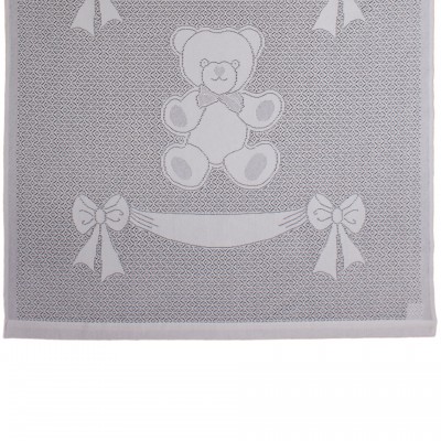Ткань 860 Baby Blanket: Bear I  Bow Banner MYB fabric