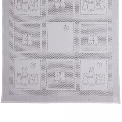 Ткань 906 Baby Blanket: Bunny Family Squares MYB fabric