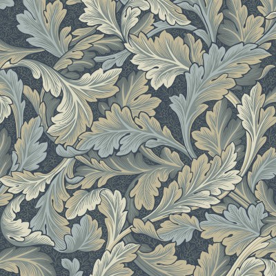 Ткань Architector fabric KT30202-LeaF Blue Beige 