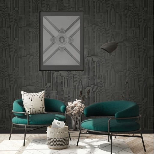 Обои чёрные Collins and Company Deco 2 DC61510