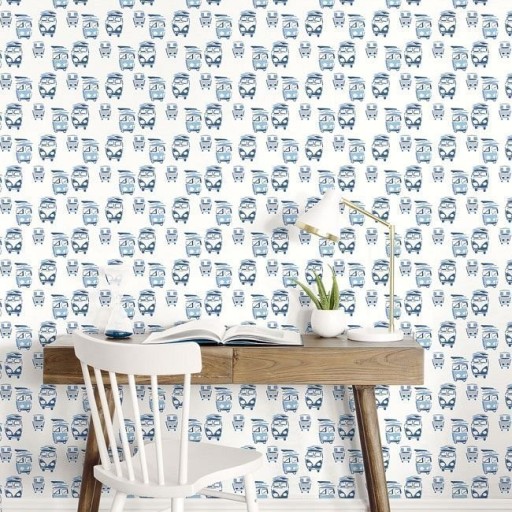 Обои Paper and Ink, коллекция Navy Grey and White, артикул BL70802