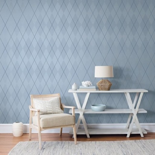 Обои Paper and Ink, коллекция Navy Grey and White, артикул BL72022