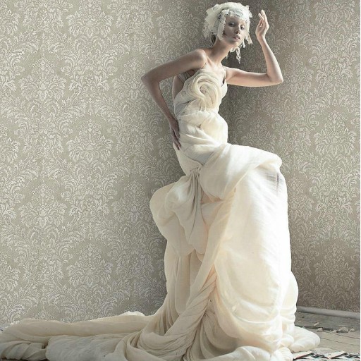 Обои текстильные бежевые Tiffany Designs Metal Silk MS34 Обои текстильные бежевые Tiffany Designs Metal Silk MS34