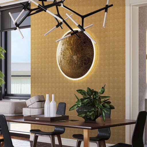 Текстильные зелёные обои на флизелине Tiffany Designs Chance KT9787-7613