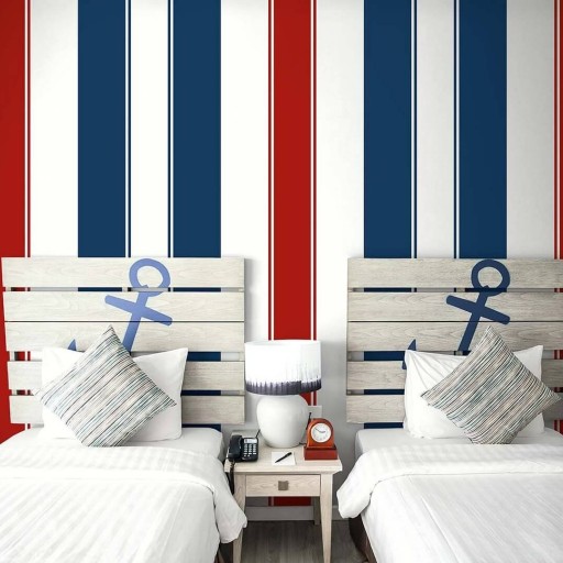 Обои Wallquest, коллекция Nantucket Stripes, артикул SR21211