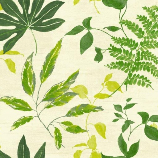 Зелёные бумажные акриловые обои KT English Garden EG51604