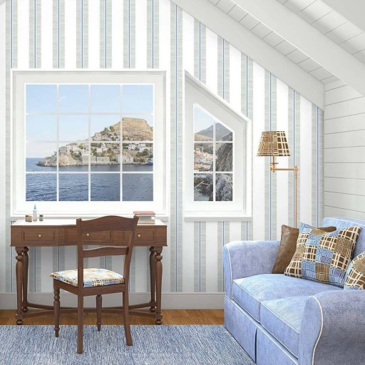 Обои Wallquest, коллекция Nantucket Stripes, артикул SR21404 Обои Wallquest, коллекция Nantucket Stripes, артикул SR21404