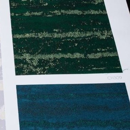 Текстильные зелёные обои на флизелине Tiffany Designs Chameleon CH309