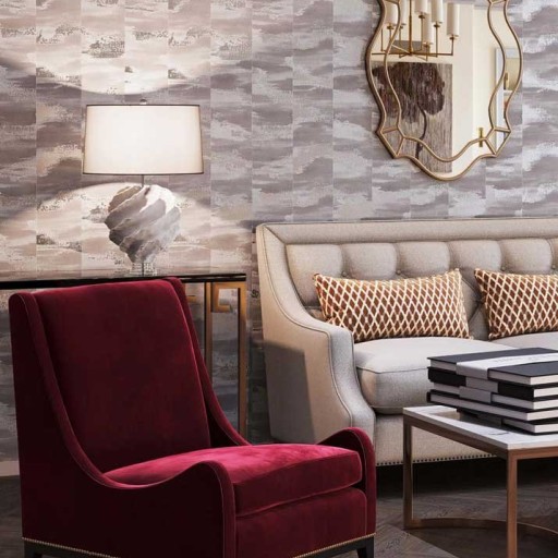 Обои бежевые флизелиновые Tiffany Designs Euphoria EF6045