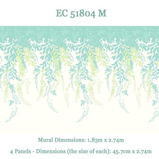 Голубые фотообои для стен KT Eco Chic 2 ec51804m