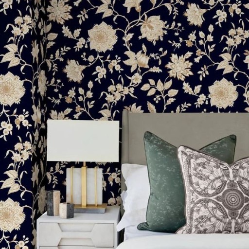 Обои чёрные, флизелиновые York RT7824